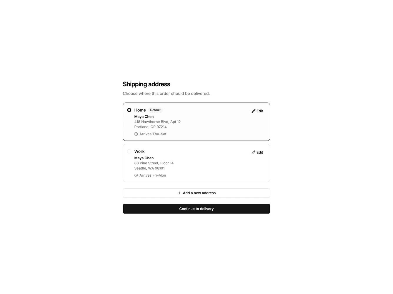 Shadcn Address Book 4 block