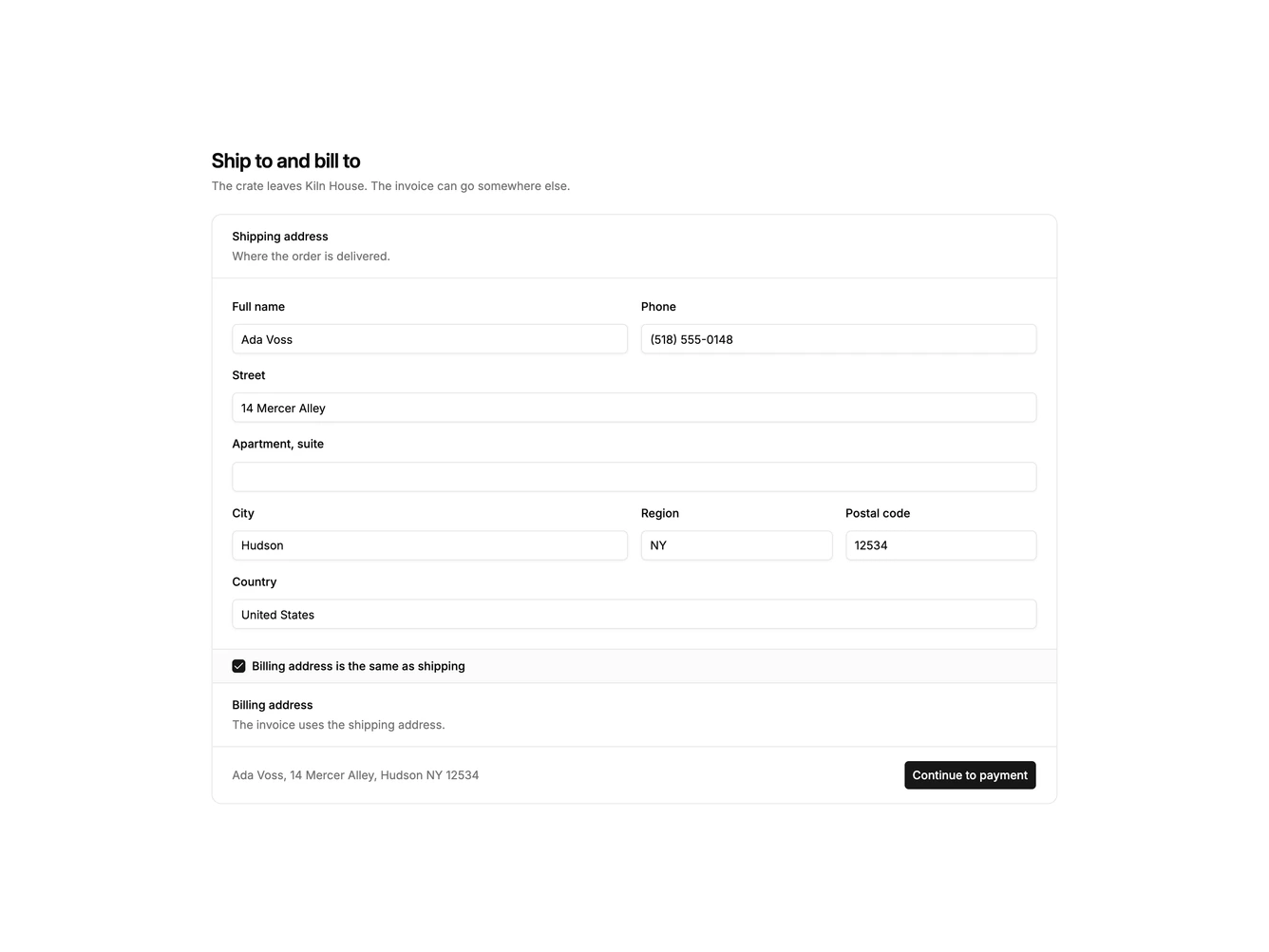 Shadcn Address Book 5 block