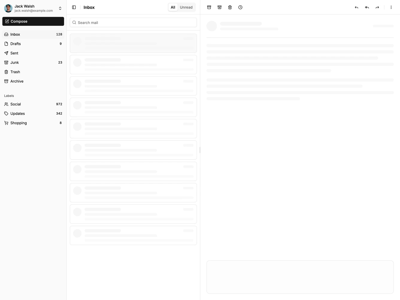 Shadcn Application Shell 22 block