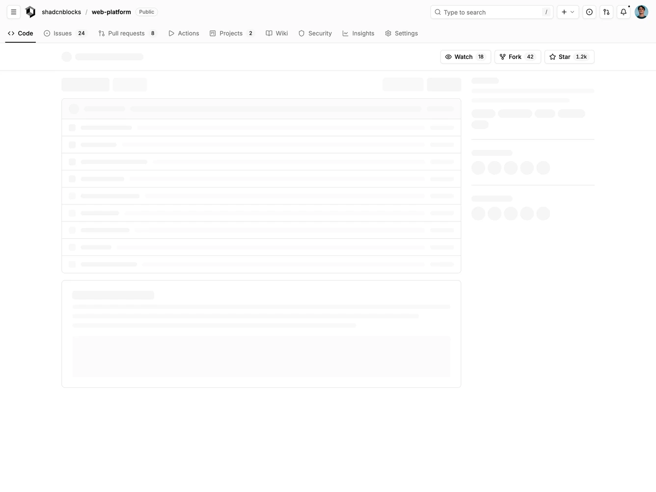 Shadcn Application Shell 33 block