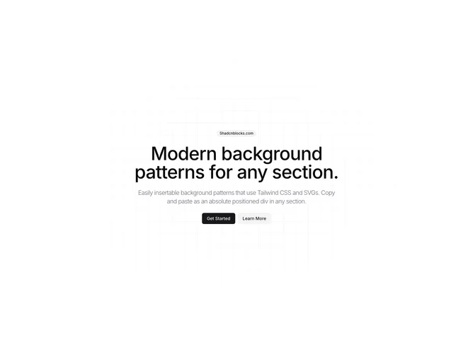 Shadcn Background Pattern 10 - Full-viewport CSS grid background pattern