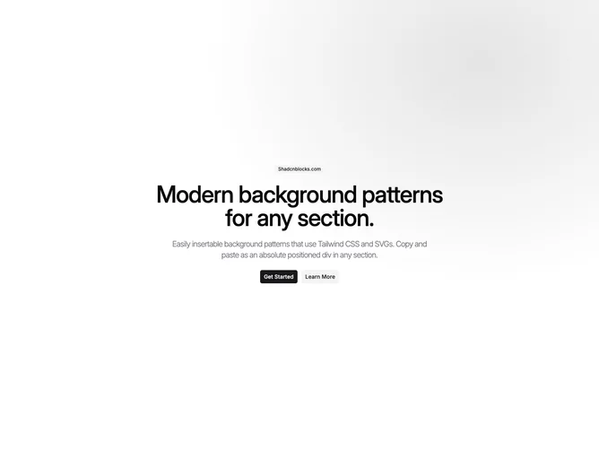 Shadcn Background Pattern 111 - Left Fade Dot Grid Background