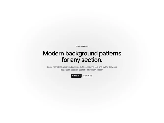 Shadcn Background Pattern 115 - Center Vignette Dot Grid Background