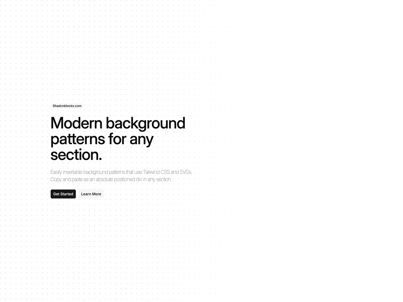 Shadcn Background Pattern 133 block