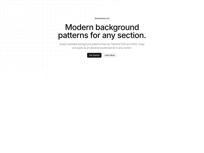 Shadcn Background Pattern 4 - Full-screen grid background with corner fade