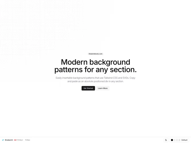 Shadcn Background Pattern 40 - Grid and dot background with top-left corner fade