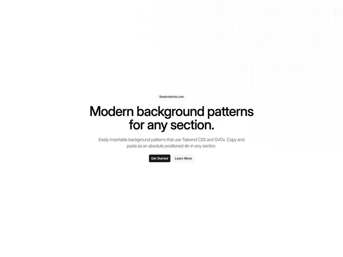 Shadcn Background Pattern 41 block