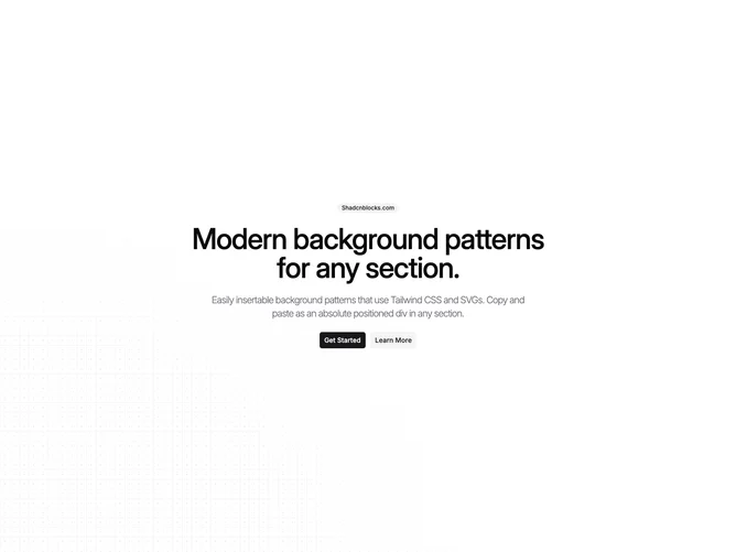 Shadcn Background Pattern 44 block