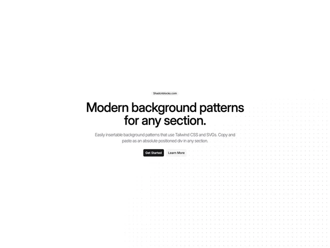 Shadcn Background Pattern 53 block