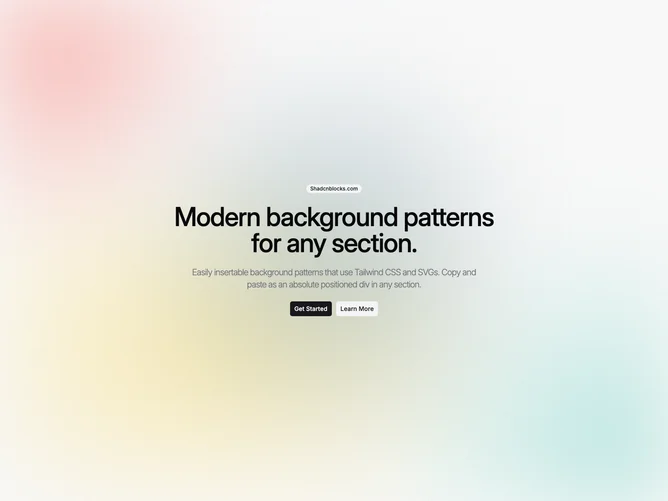 Shadcn Background Pattern 97 - Blurred Mesh Glow Background