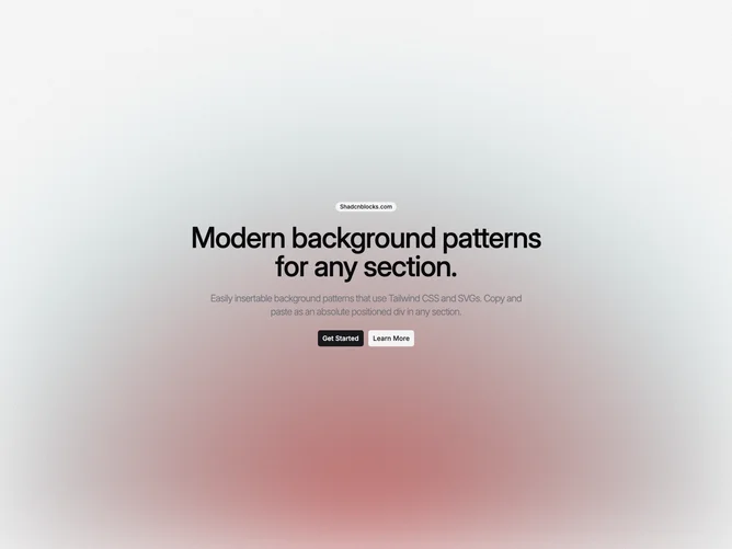 Shadcn Background Pattern 98 - Bottom Glow Gradient Background