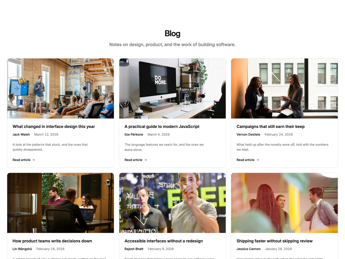 Shadcn Blog 120 block