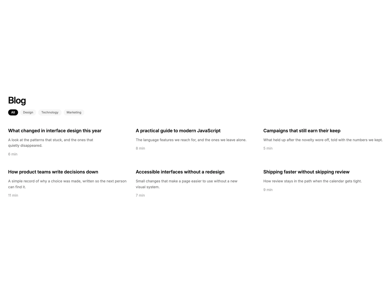 Shadcn Blog 25 block