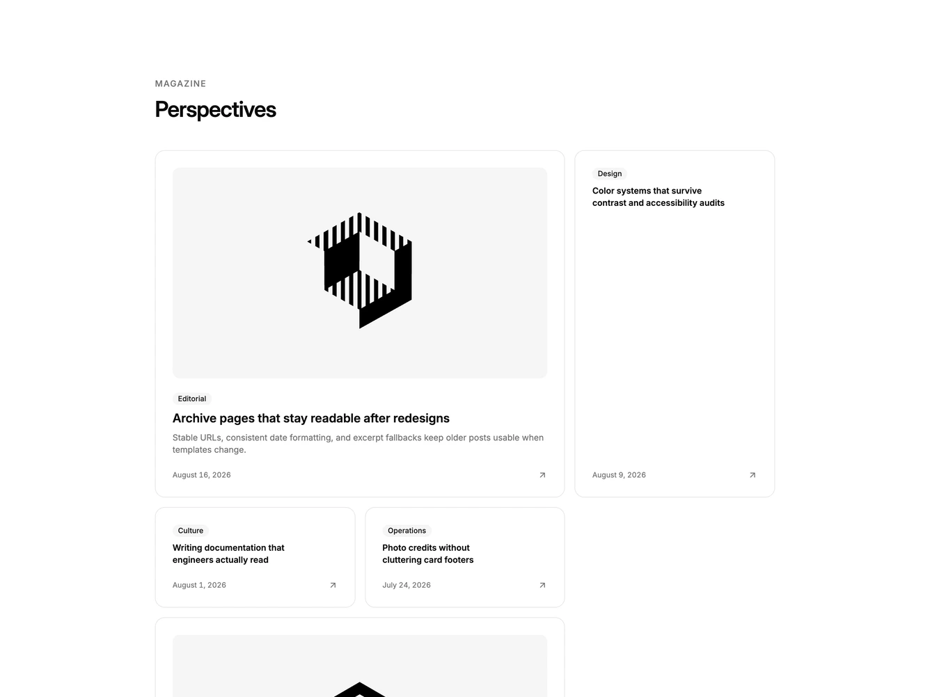 Shadcn Blog 50 block