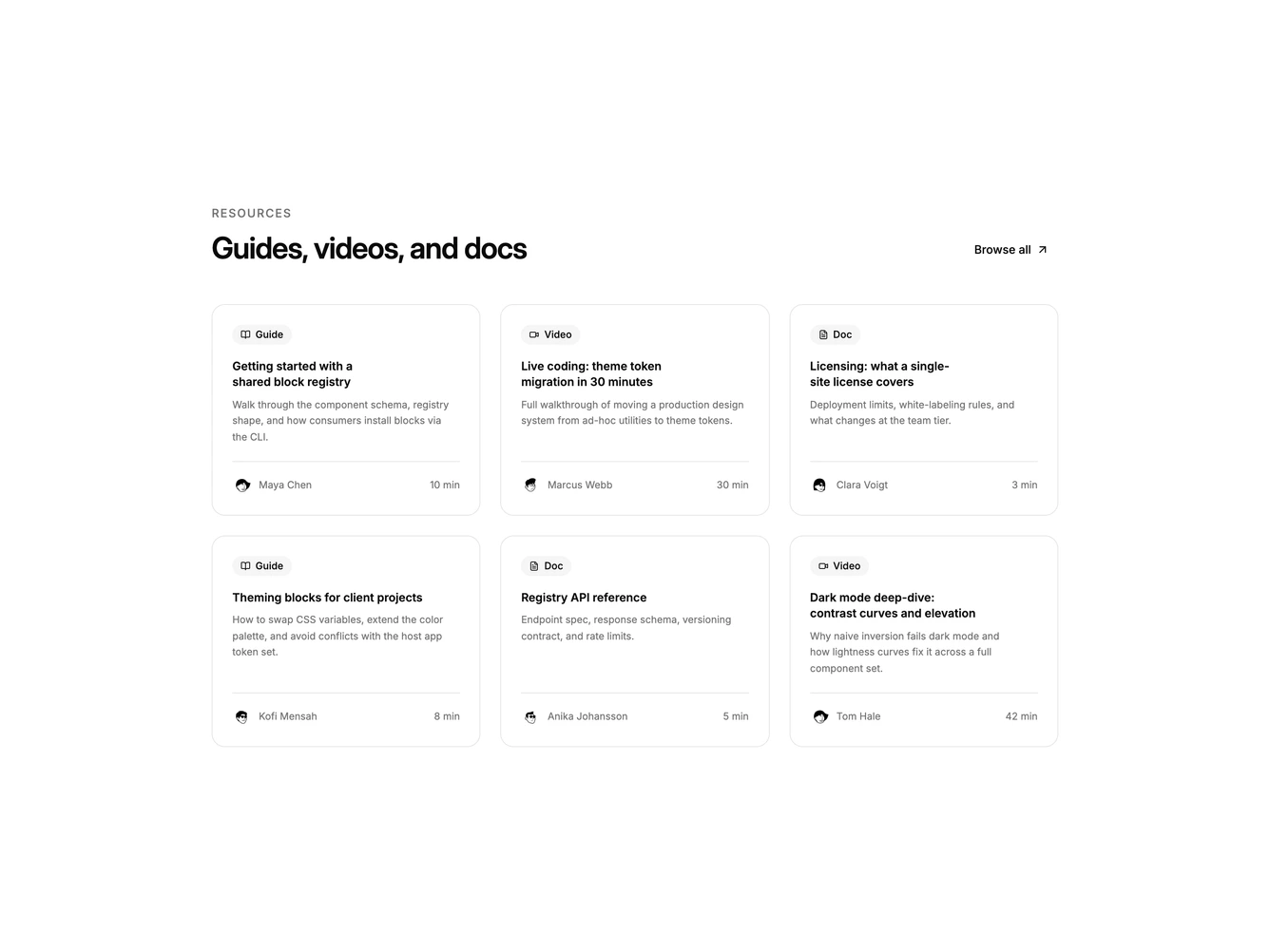 Shadcn Blog 63 block