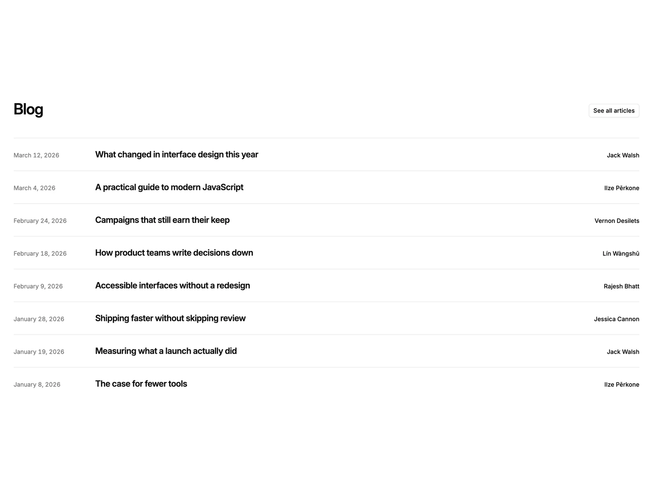 Shadcn Blog 65 block
