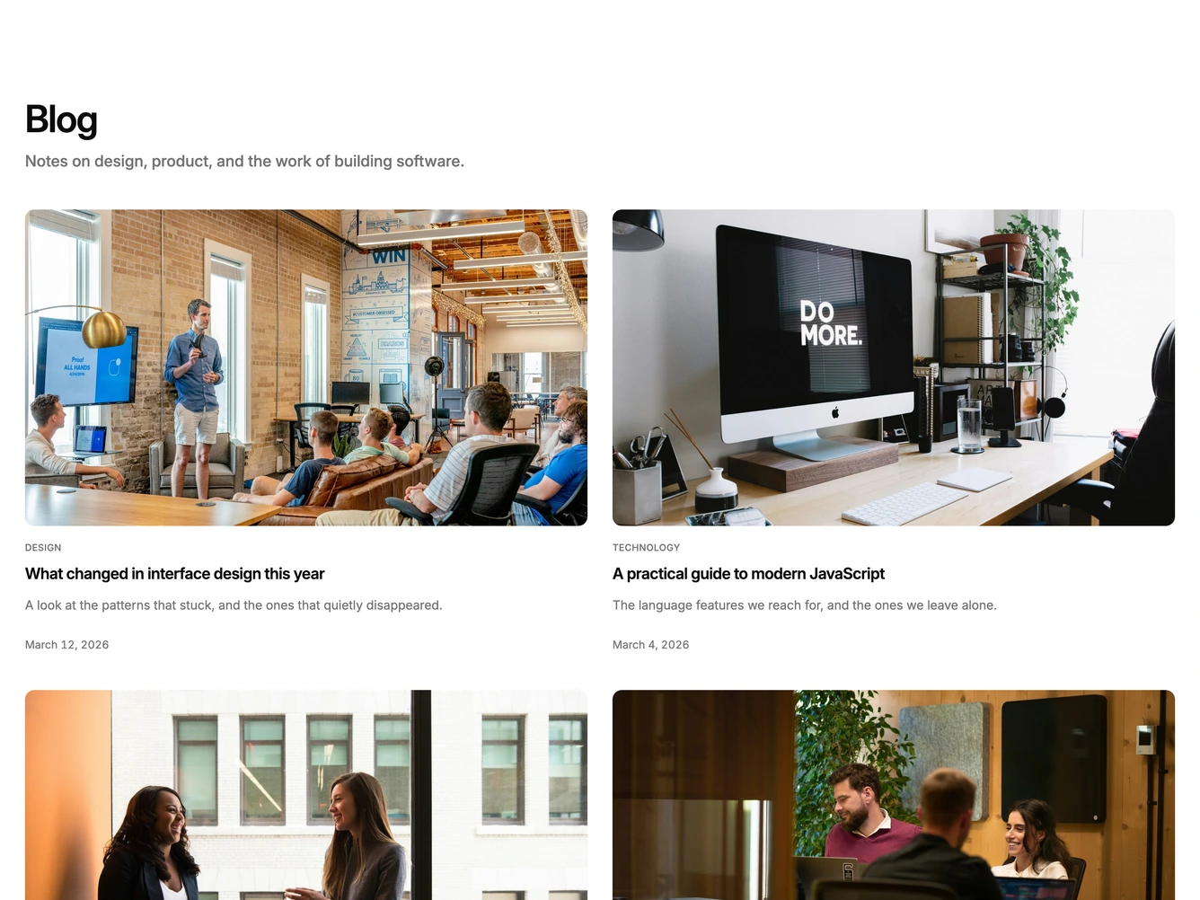 Shadcn Blog 80 block