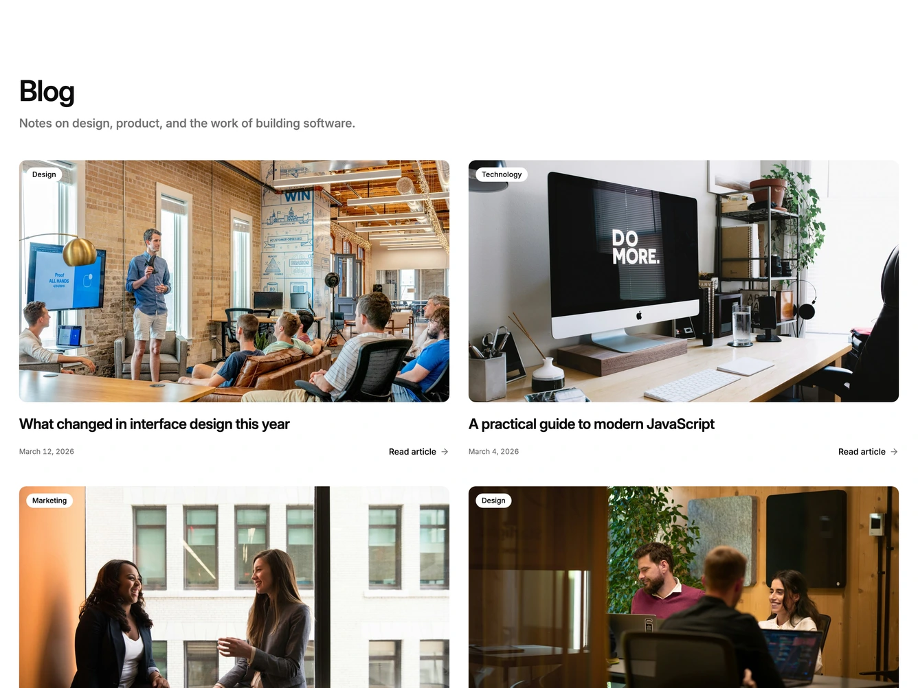 Shadcn Blog 84 block