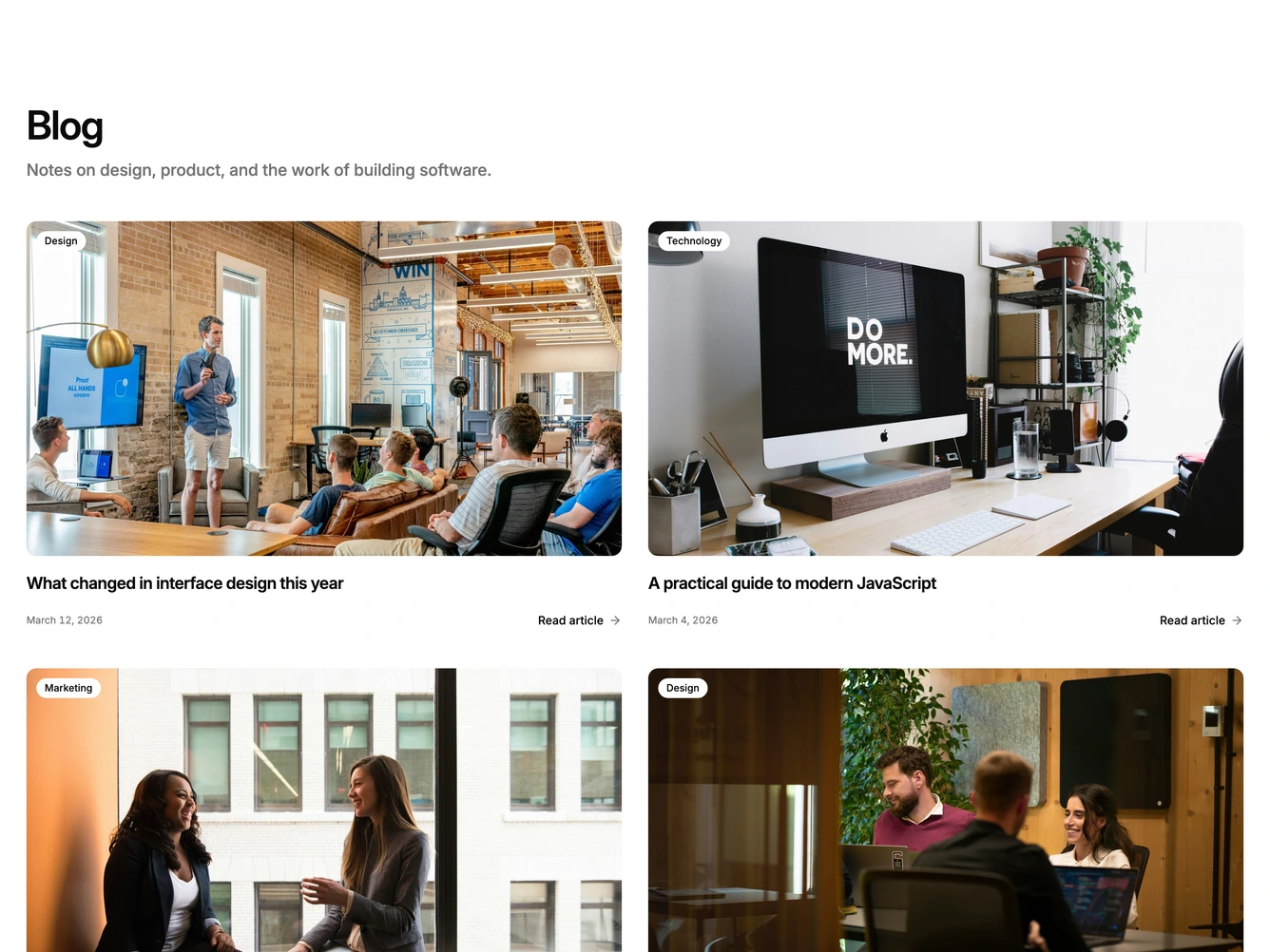 Shadcn Blog 85 block