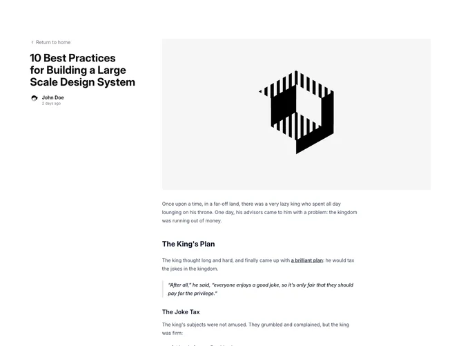 Shadcn Blog Post Blocks