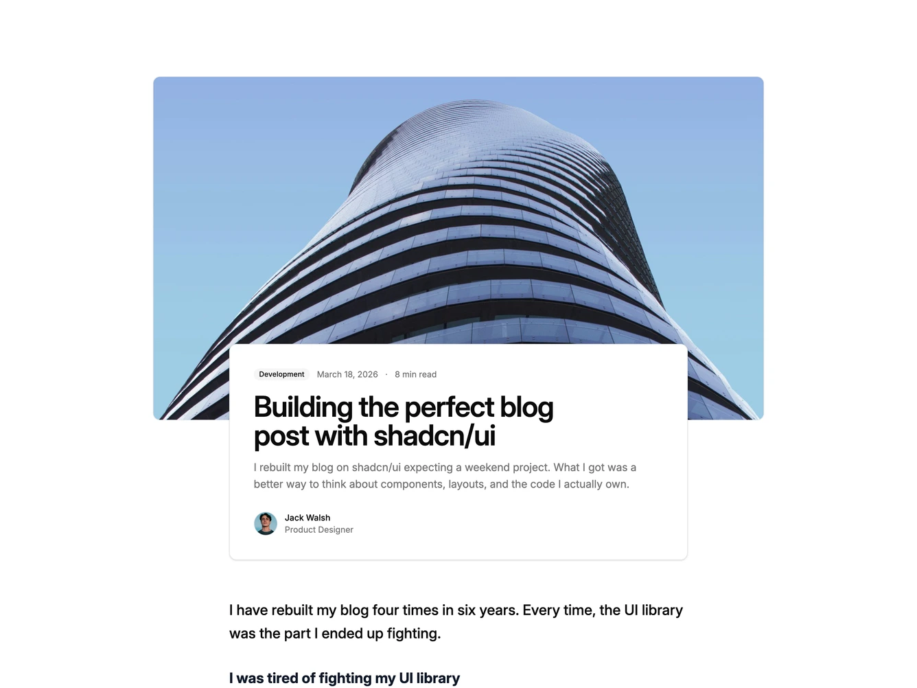 Shadcn Blogpost 21 block