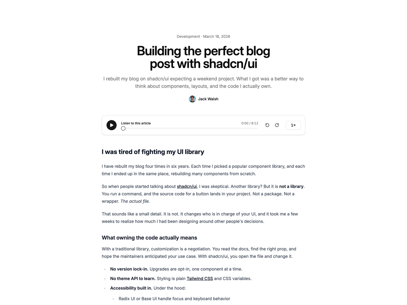 Shadcn Blogpost 24 block
