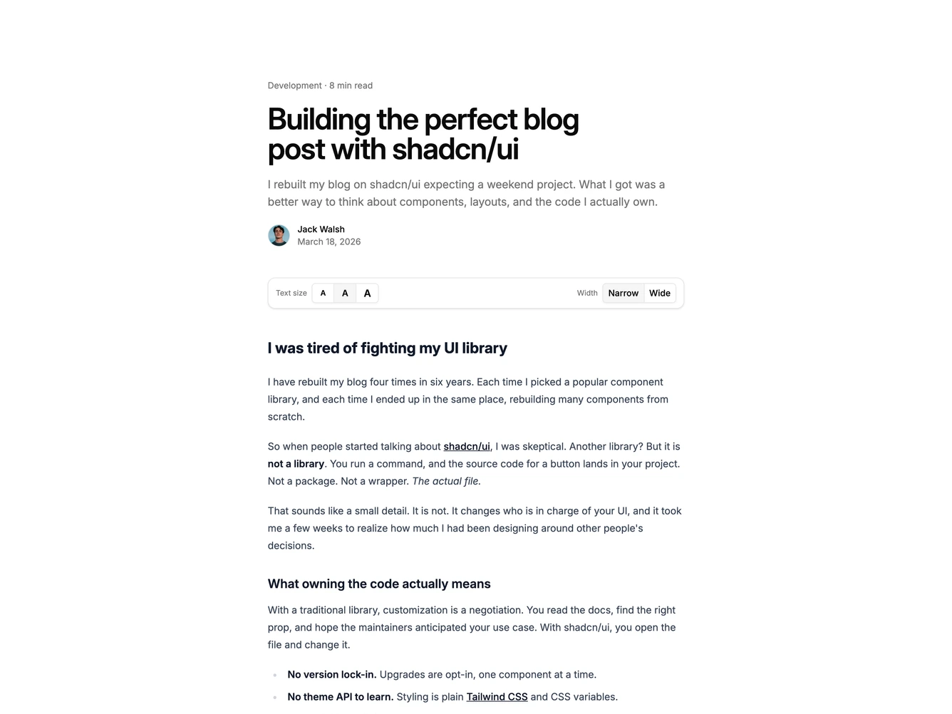 Shadcn Blogpost 25 block