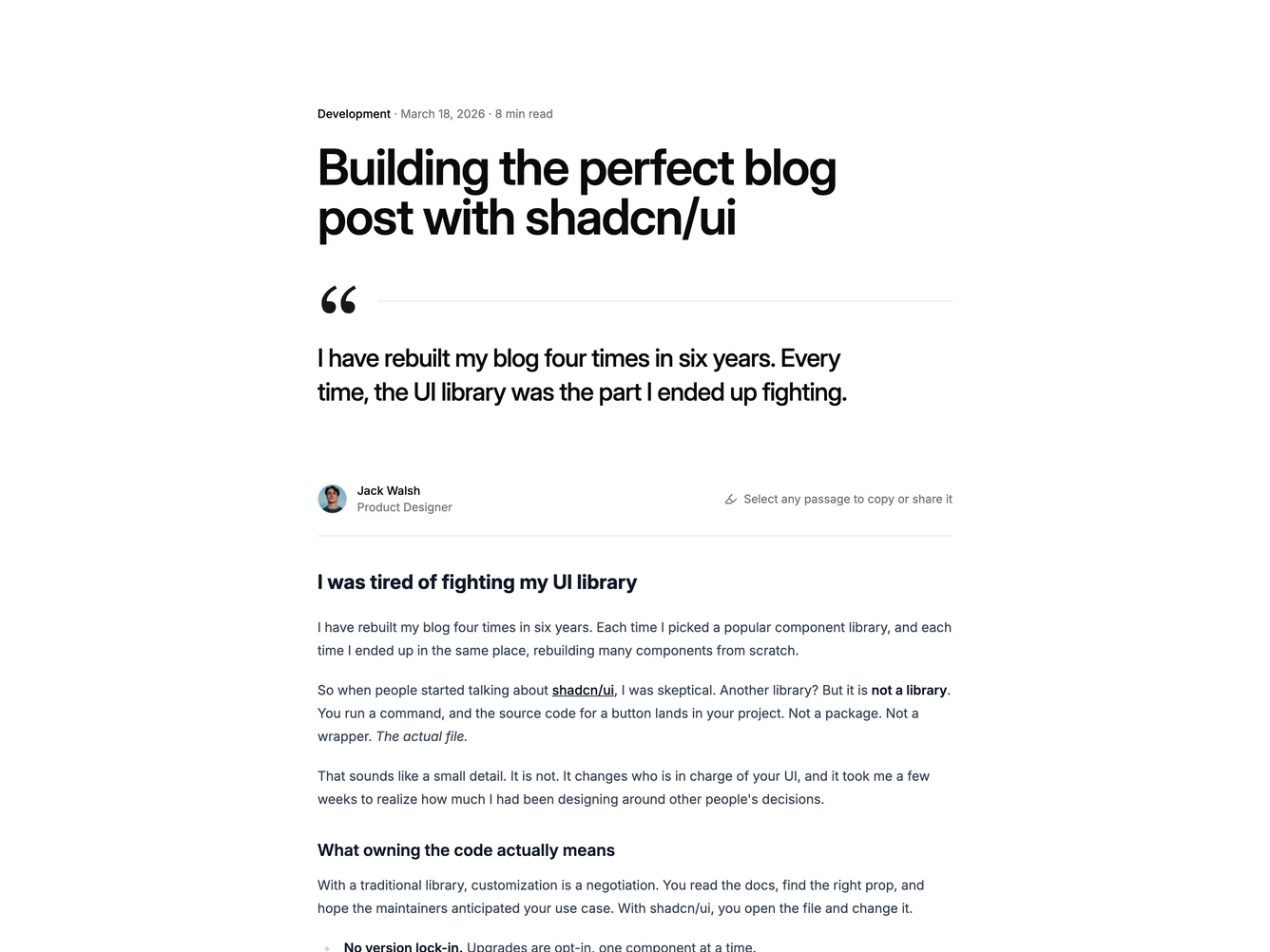 Shadcn Blogpost 29 block