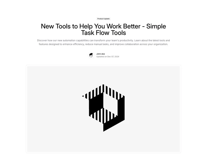 Shadcn Blogpost 3 - Article layout with sticky nav and promo column