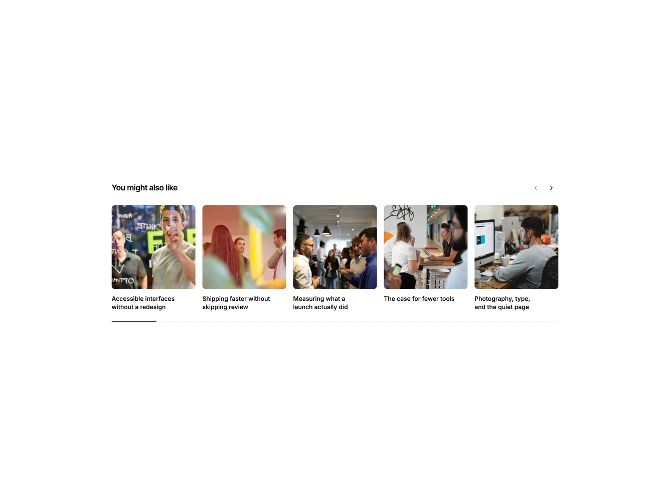 Shadcn Blogpost 36 - Square thumbnail related posts carousel