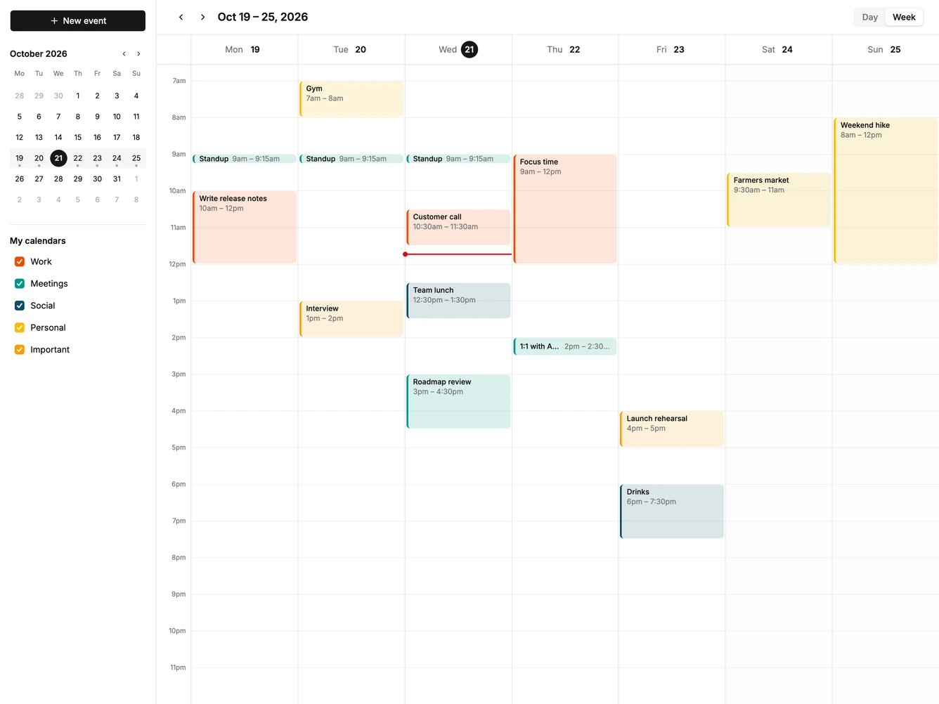 Shadcn Calendar 18 block