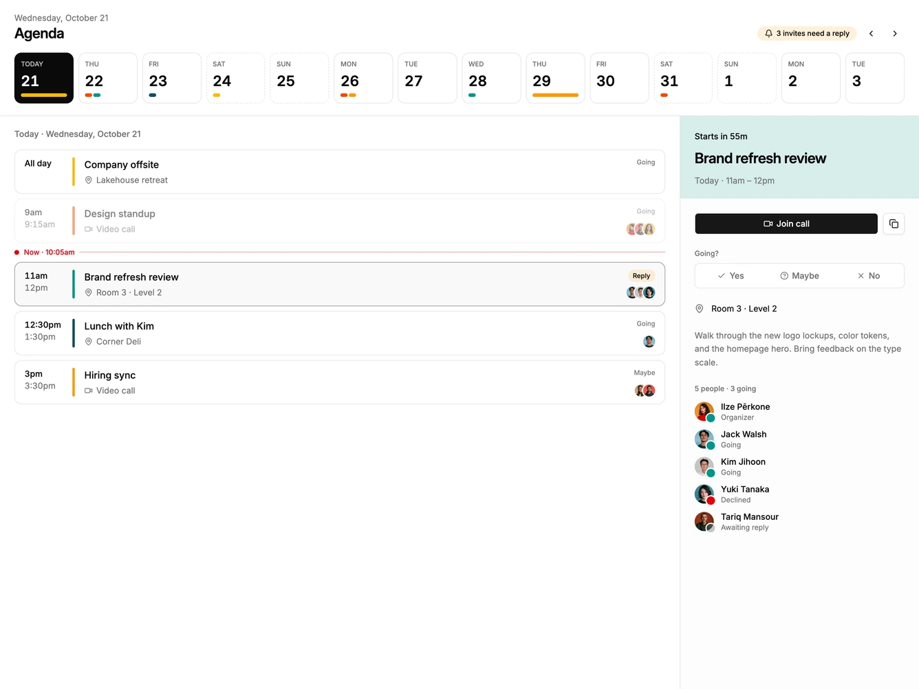 Shadcn Calendar 25 block