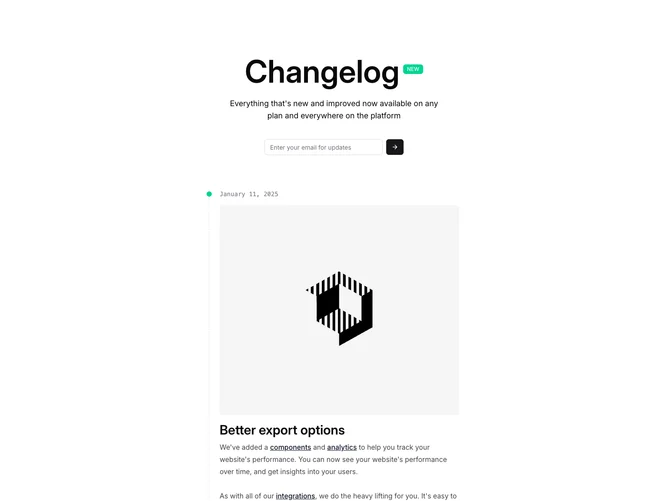 Shadcn Changelog Blocks