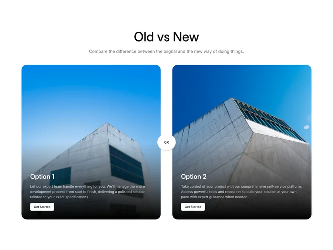 Shadcn Compare Blocks