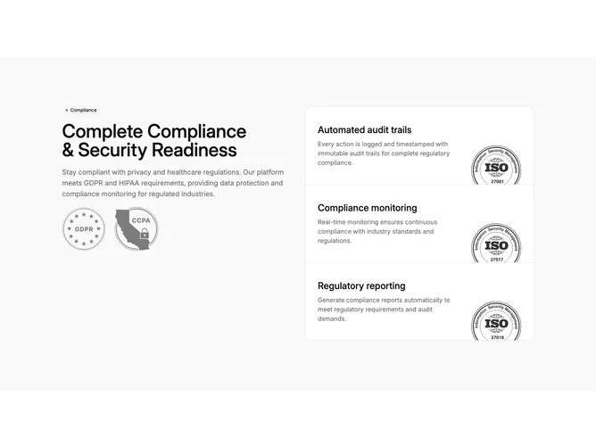Shadcn Compliance Blocks