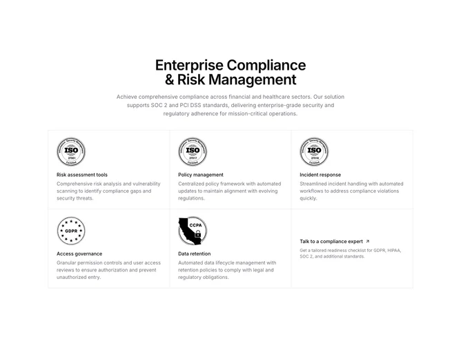 Shadcn Compliance 2 block