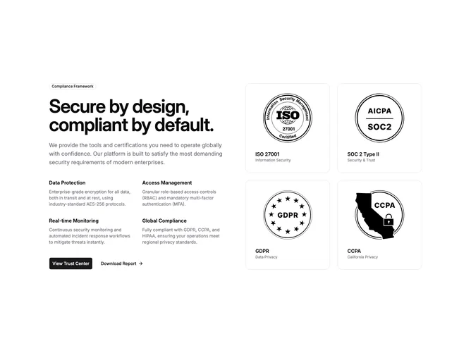 Shadcn Compliance 4 block
