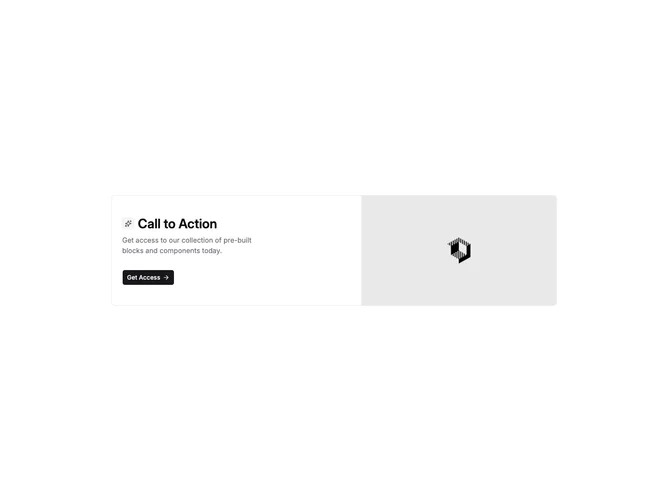Shadcn Cta 1 - Card CTA with icon heading and trailing arrow