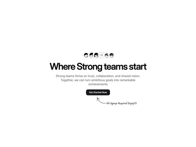 Shadcn Cta 30 - Overlapping avatars team call to action