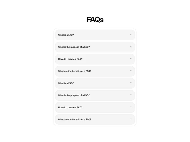 Shadcn Faq 16 - Centered narrow accordion FAQ