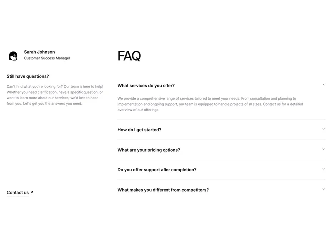 Shadcn Faq Blocks