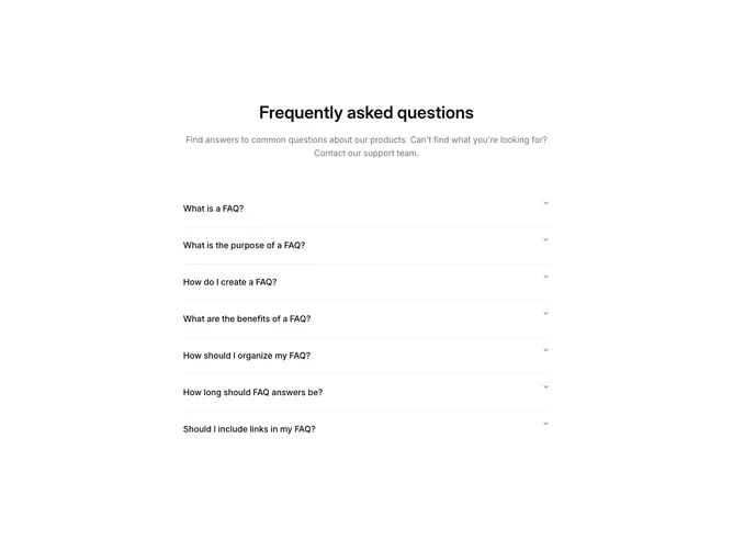 Shadcn Faq 3 block
