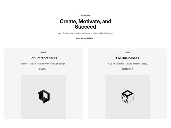 Shadcn Feature 111 - Centered pitch with dual muted columns