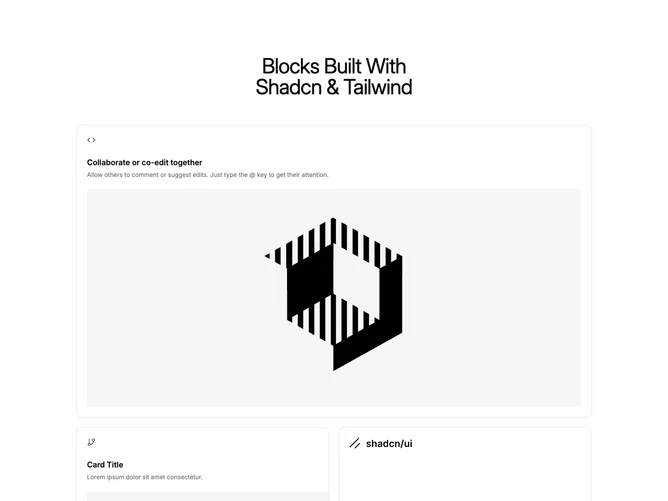 Shadcn Feature 4 - Collaboration feature with cards and quote