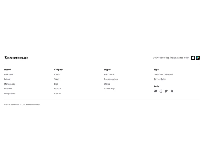 Shadcn Footer 1