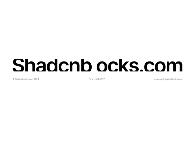 Shadcn Footer Designer Blocks