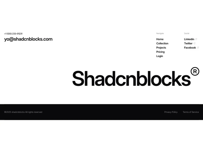 Shadcn Footer 30