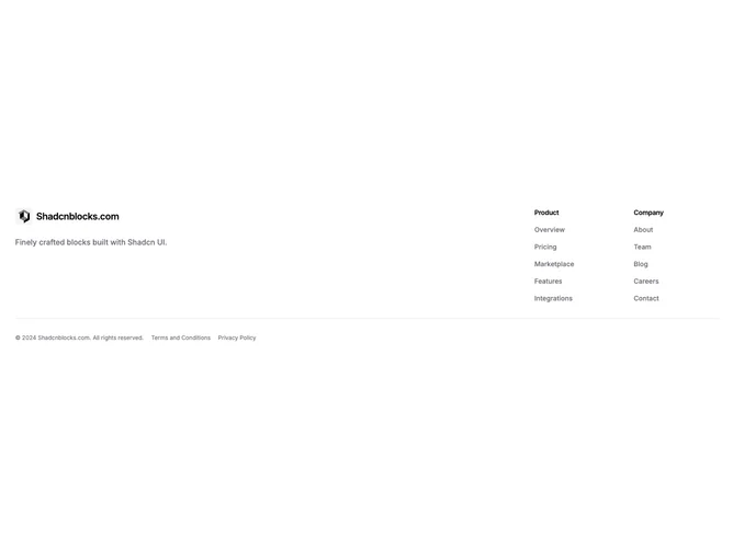 Shadcn Footer 6