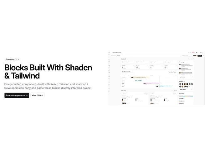 Shadcn Hero 1 - Split hero with image on the right