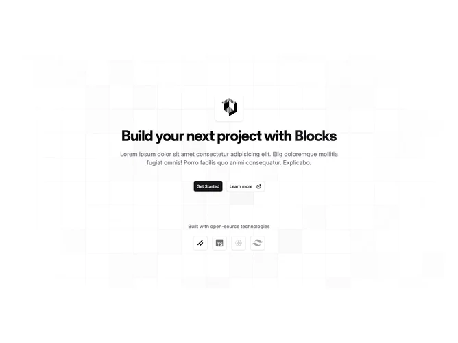 Shadcn Hero 12 block